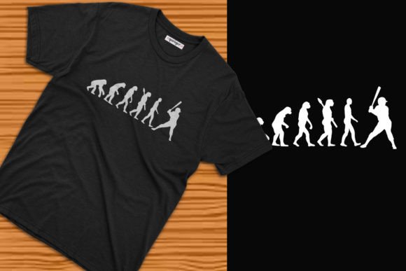 Baseball Evolation T-shirt Design