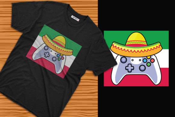 Gamer Cinco De Mayo T-Shirt Design