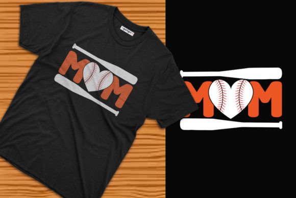 Mom Baseball T-Shirt Design