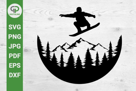 Snowboarder SVG for Adventurous Branding